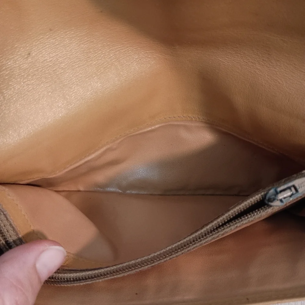 Authentic, Celine Canvas Brown Macadam Long Bi-fold Wallet